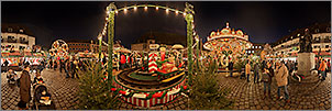 Christkindlesmarkt Nrnberg Panorama Bilder - Kinderweihnacht auf dem Hans-Sachs-Platz