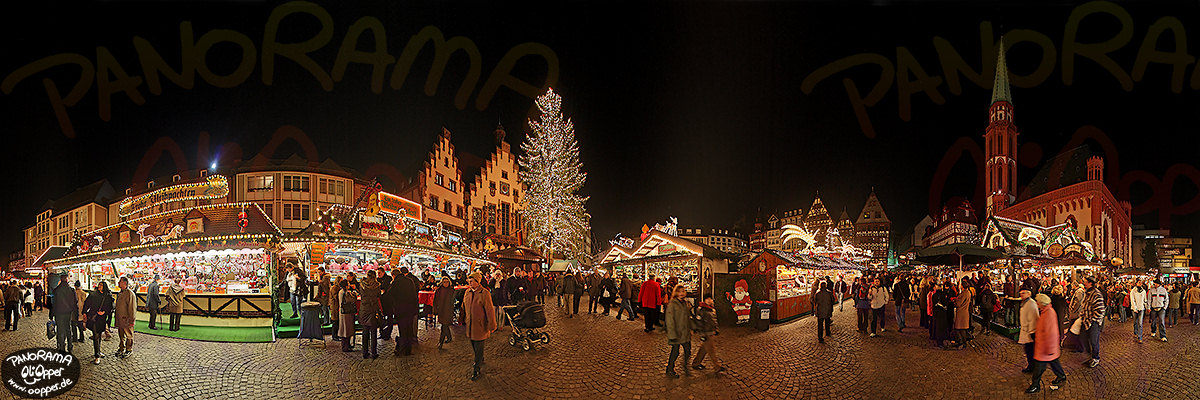 Panorama Frankfurt - Weihnachtsmarkt - Rmer - p180 - (c) by Oliver Opper