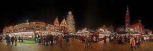 Panorama Frankfurt - Weihnachtsmarkt - Rmer