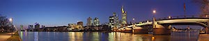 Panorama Bilder Frankfurt am Main - Mainufer - Untermainbrcke