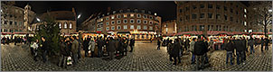 Christkindlesmarkt Nrnberg Panorama Bilder - Internationaler Markt der Partnerstdte auf dem Rathausplatz - p046